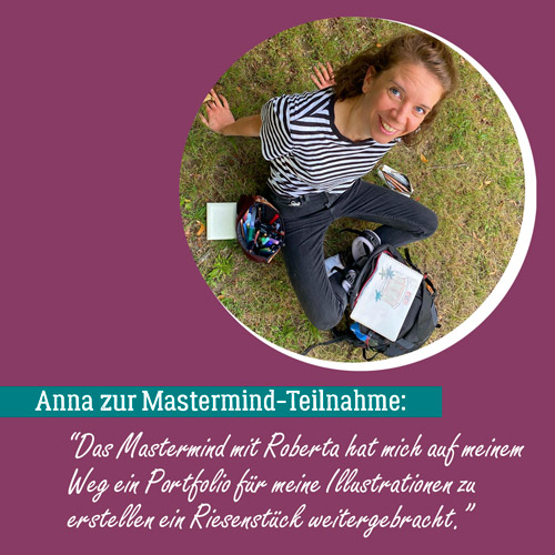 Anna Huehold – Statement zum Mastermind-Programm von "Der kreative Flow"