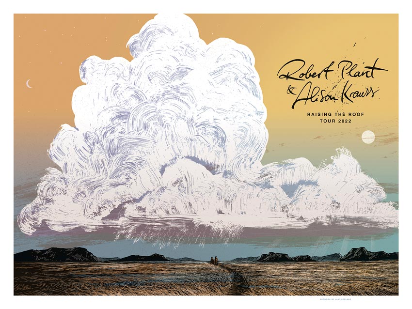 Phillip Jantas Konzert-Poster für Robert Plant
