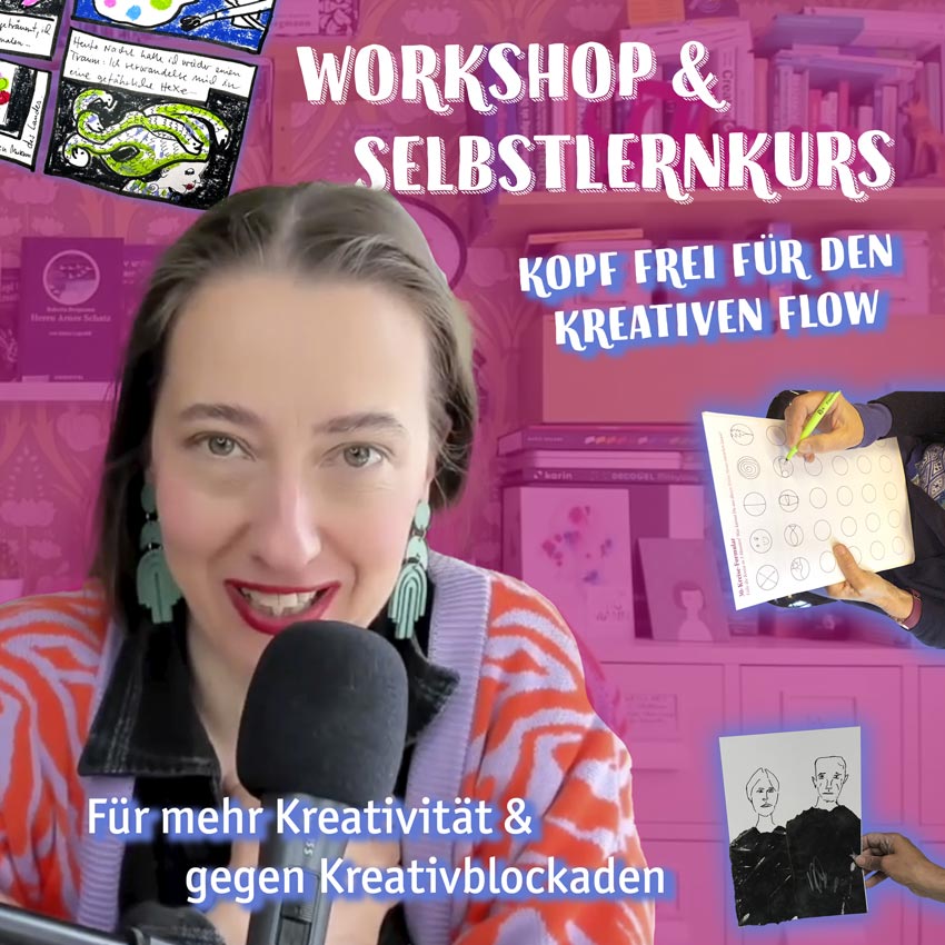 Kurs und Workshop "Kopf frei für den kreativen Flow" von Roberta Bergmann