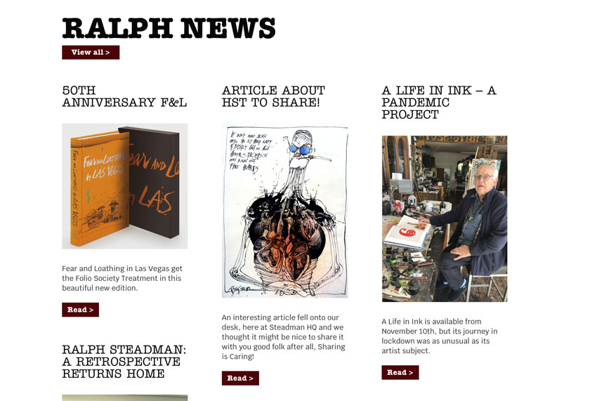 Website by Ralph Steadman