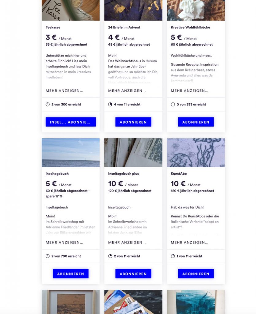 Steady-Account von Karin Gritsch. 