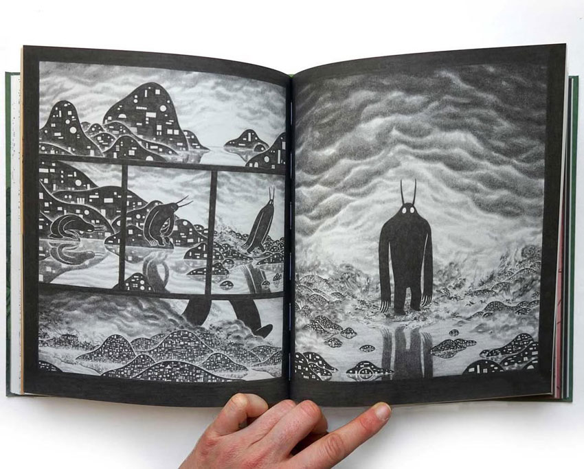 Blick auf eine Doppelseite zu einem Comic, den Moki gezeichnet hat. (Foto: Moki)