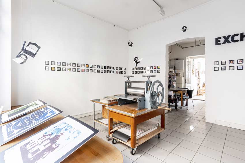 "Open Print Exchange"-die Ausstellung zum offenen Wettbewerb im Kunstmuseum Bonn 2021/22 (Foto: © Open Press Project)